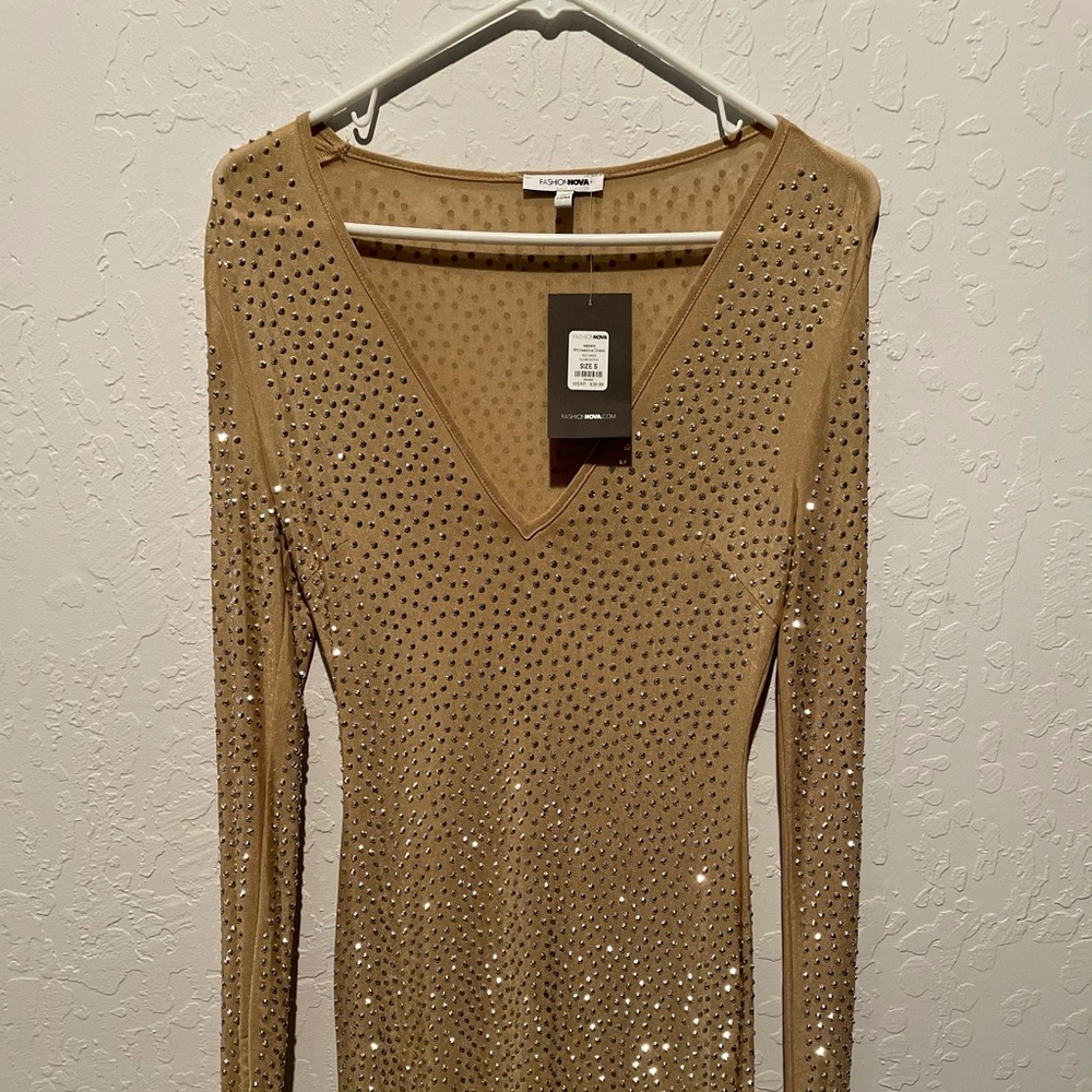 Fashion nova mini nude mesh